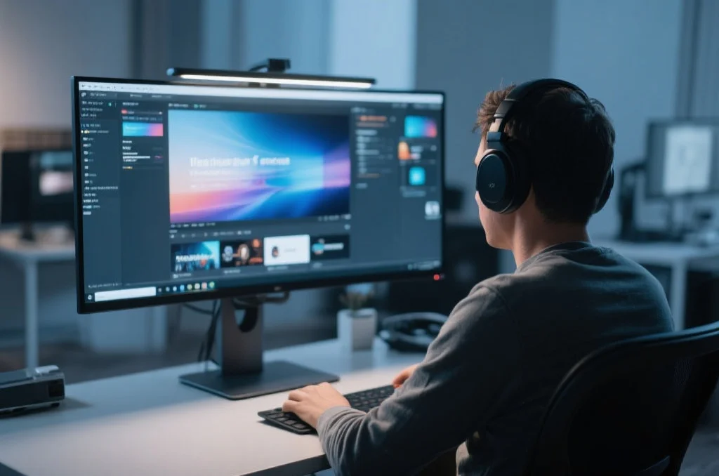 用户在桌面电脑上享受恒行5的沉浸式娱乐体验